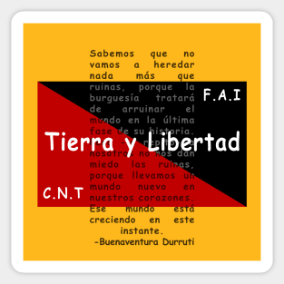 Tierra y Libertad Sticker